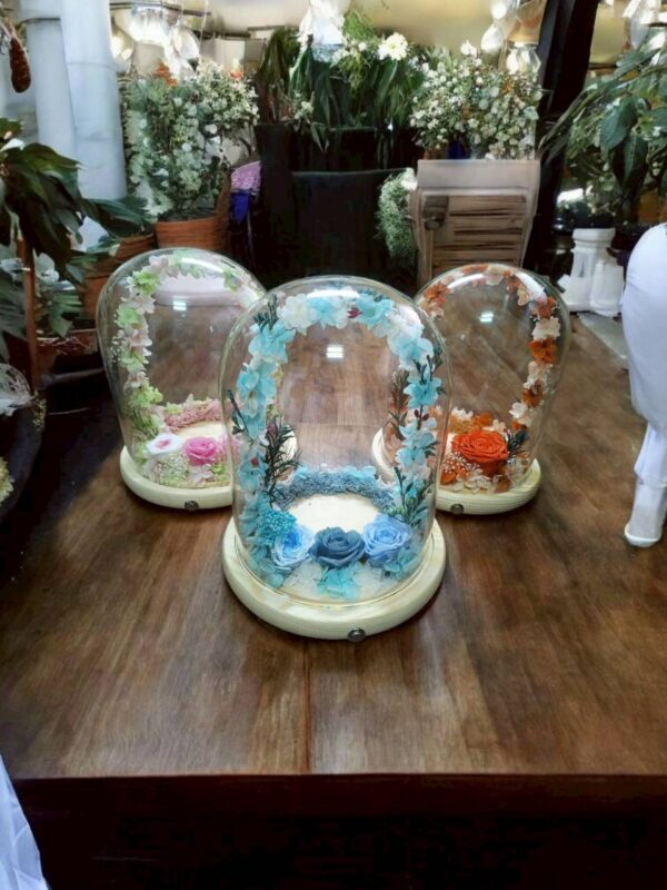 星語花園系列永生花玻璃罩07 星語花園系列-永生花玻璃罩